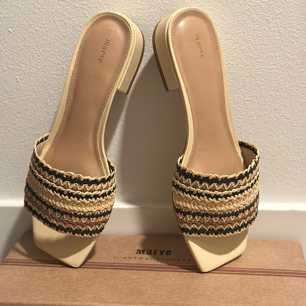 Maeve Sandals by Anthropologie. The Coralie mule slide sandals size 37